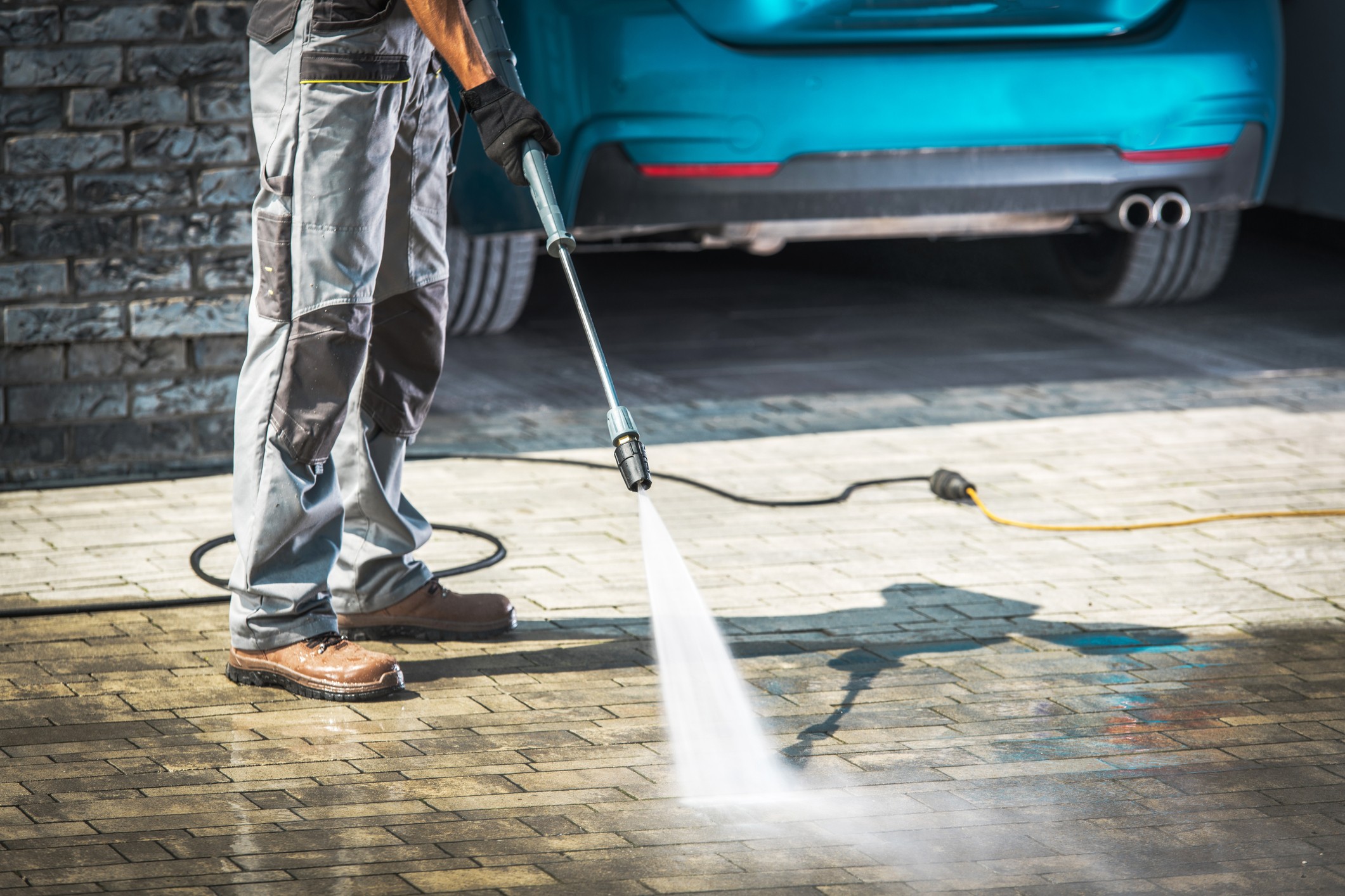 Cobble Driveway Washing driveway-cleaning