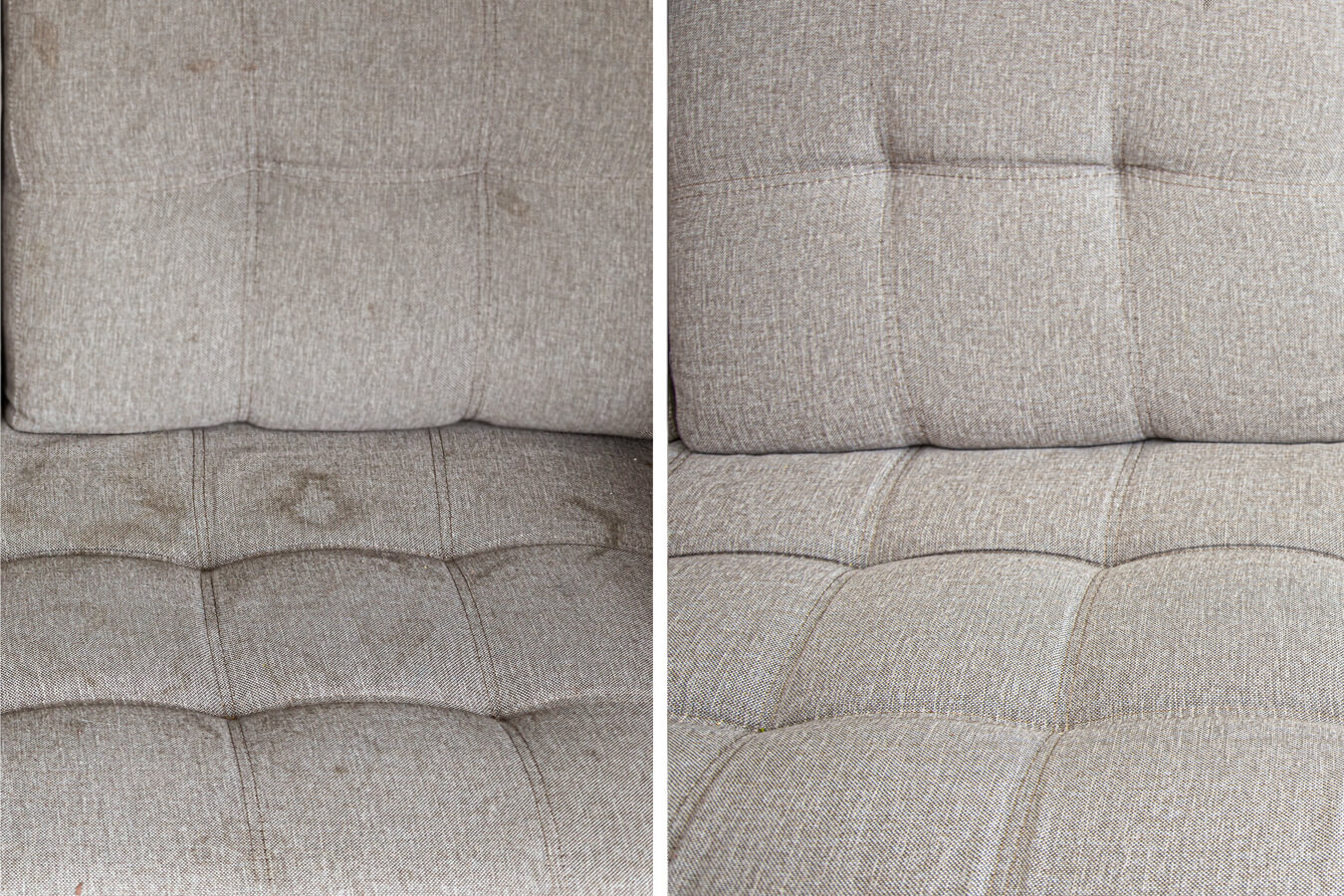 Before after Cleaning Sofa